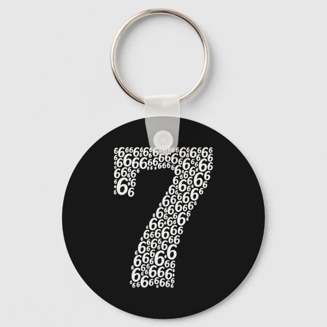 67 Sixty Seven Halloween Costume Funny Meme  Key Ring (Front)