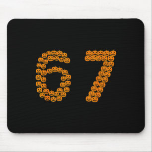 67 Sixty Seven Halloween Costume Pumpkins Funny 6  Mouse Pad