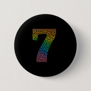 67 Sixty Seven Halloween Costume Rainbow Funny 6 7 Cm Round Badge