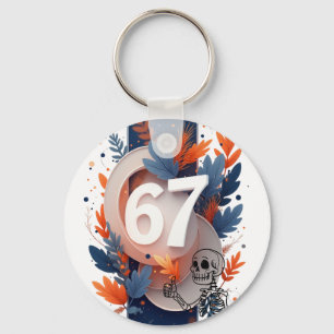 67 Skeleton Hand Halloween Key Ring