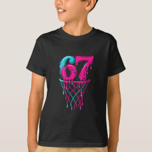 67 Sketll Drip Six Seven Funny Gen Alpha  T-Shirt