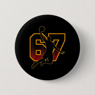 67 Sketll Meme Slam Dunk Position Six Seven Game T 6 Cm Round Badge