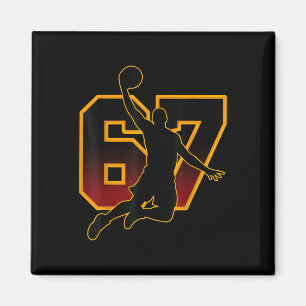 67 Sketll Meme Slam Dunk Position Six Seven Game T Magnet