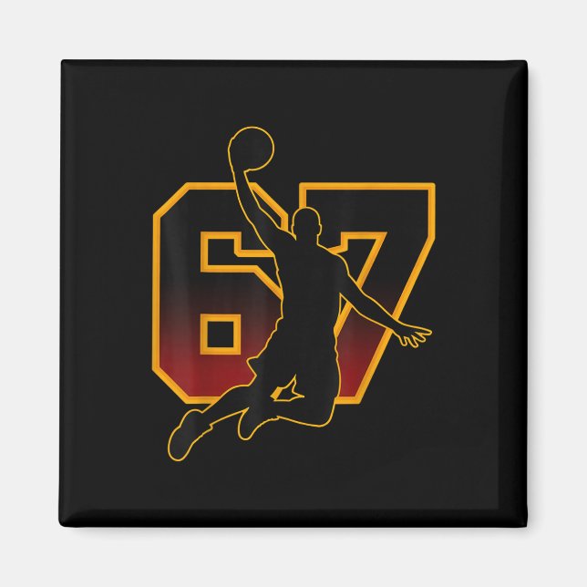 67 Sketll Meme Slam Dunk Position Six Seven Game T Magnet (Front)
