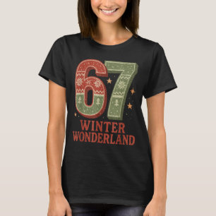 67 Snow Wonderland Winter 6 Scripture Design T-Shirt