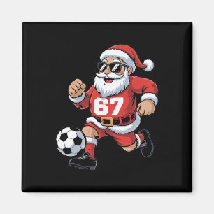 67 Soccer Santa Design For Christmas Sports Fans Magnet