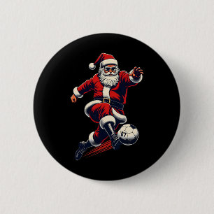 67 Soccer Santa Six Seven Meme Christmas Sport Men 6 Cm Round Badge