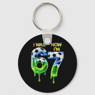 67 Soccer Shirt For Boys Birthday 67 , Soccer 67  Key Ring