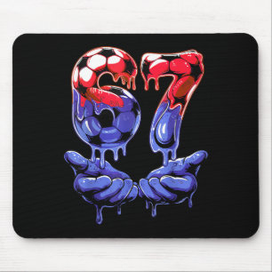 67 Soccer Shirt For Boys — Kids 67 T Shirt, Soccer Mouse Pad