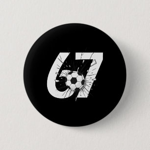 67 Soccer Six Seven 6 7 Meme 67 _3  Cm Round Badge