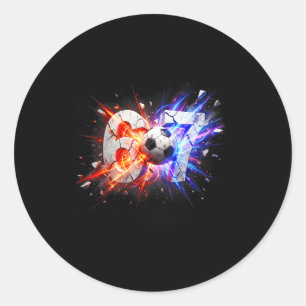 67 Soccer Six Seven 6 7 Meme 67 Classic Round Sticker