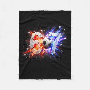 67 Soccer Six Seven 6 7 Meme 67 Fleece Blanket