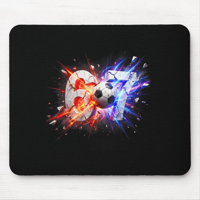 67 Soccer Six Seven 6 7 Meme 67  Mouse Pad (Front)