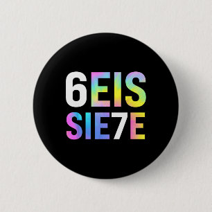 67 Spanish Meme Seis Siete Six Seven Funny Spanish 6 Cm Round Badge