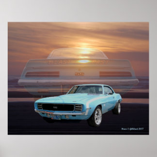 67 ss/rs camaro poster