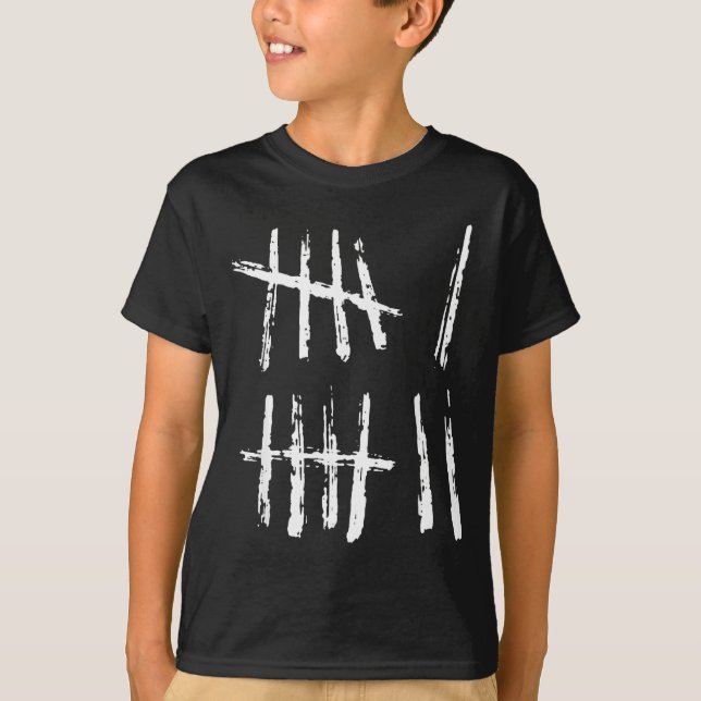 67 Tally Mark Shirt Funny Six Seven 67 Meme 6 7 Nu (Front)