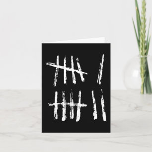 67 Tally Mark Shirt Funny Six Seven 67 Meme 6 7 Nu Card