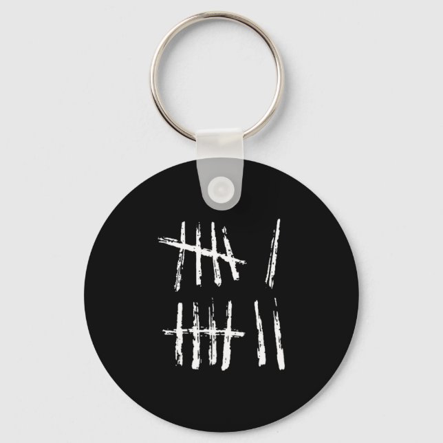 67 Tally Mark Shirt Funny Six Seven 67 Meme 6 7 Nu Key Ring (Front)