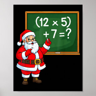 67 Teacher Christmas Santa Six Seven Meme Brainrot Poster