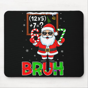 67 Teacher Christmas Santa Six Seven Meme Math Equ Mouse Pad