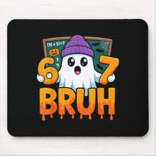 67 teacher ghost six seven meme math equation bruh mouse pad