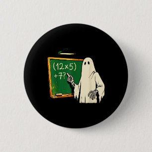 67 Teacher Halloween Ghost Six Seven Meme Brainrot 6 Cm Round Badge