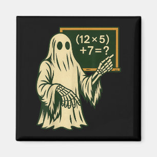 67 Teacher Halloween Ghost Six Seven Meme Brainrot Magnet