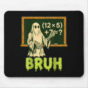 67 Teacher Halloween Ghost Six Seven Meme Brainrot Mouse Pad