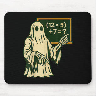 67 Teacher Halloween Ghost Six Seven Meme Brainrot Mouse Pad