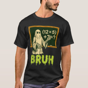 67 Teacher Halloween Ghost Six Seven Meme Brainrot T-Shirt