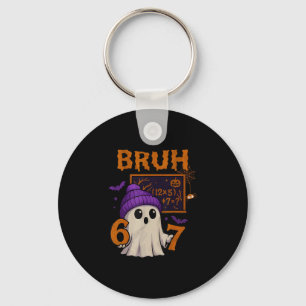 67 Teacher Halloween Ghost Six Seven Meme Math Equ Key Ring