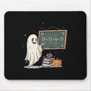 67 Teacher Halloween Ghost Six Seven Meme Math Jok Mouse Pad