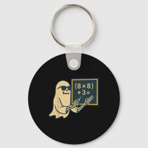 67 Teacher Halloween Skeleton Ghost Six Seven Meme Key Ring