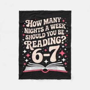 67 Teacher How Many Nights A Week Should You Be Re Fleece Blanket