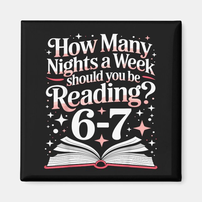 67 Teacher How Many Nights A Week Should You Be Re Magnet (Front)