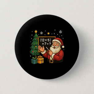 67 Teacher Santa Christmas Six Seven Meme Brainrot 6 Cm Round Badge