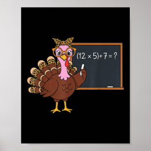 67 Teacher Thanksgiving Turkey Six Seven Meme Brai Poster