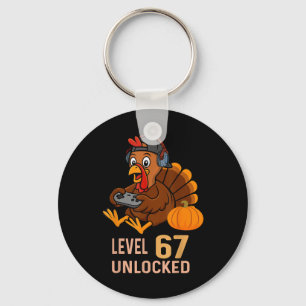 67 Thanksgiving Boys Turkey Gamer Six Seven Meme G Key Ring