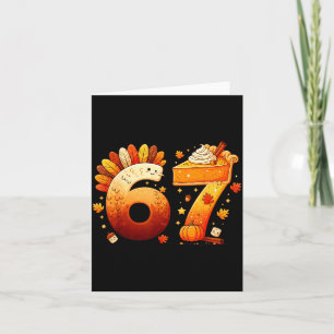 67 Thanksgiving Funny Turkey Thanksgiving 67 Six S Card