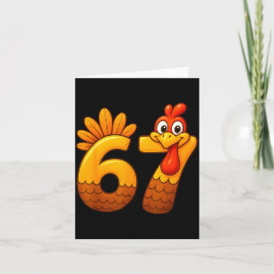 67 Thanksgiving Funny Turkey Thanksgiving 67 Turke Card
