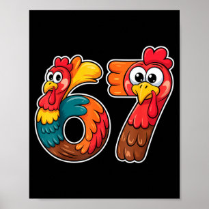 67 Thanksgiving Meme Funny Holiday Six Seven Poster