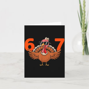 67 Thanksgiving Middle School 6 7 Card