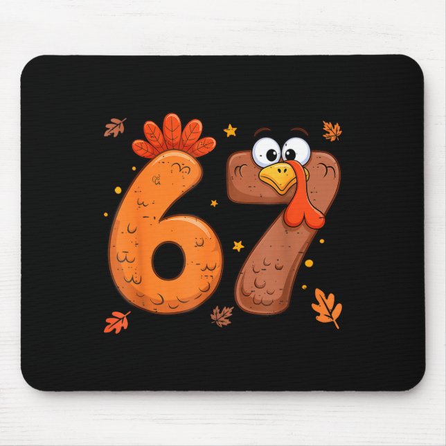 67 Thanksgiving Turkey Turkey  Mouse Pad (Front)