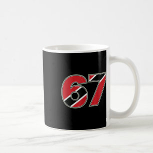 67 Trinidad Togo Flag Number Design  Coffee Mug