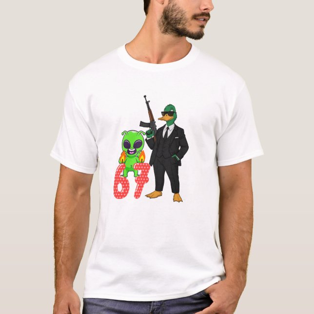 67 tshirt duck style tshirt  (Front)