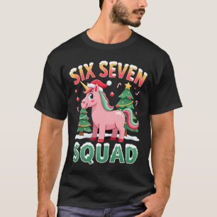67 Unicorn Christmas Dabbing for Girls Kids 6 7 Me T-Shirt