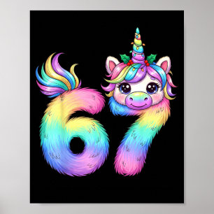 67 Unicorn Meme Girls Pajamas Funny Christmas Wome Poster