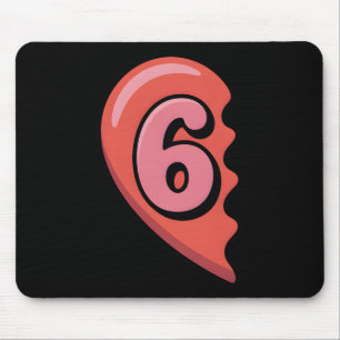 67 Valentines Couple Shirt 67 Hearts Matching Vale Mouse Pad
