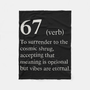 67 Verb Definition Meme Funny Internet Joke Trendi Fleece Blanket