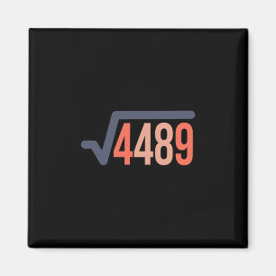 67 Vintage Funny Meme Square Root 4489 Slang Math  Magnet